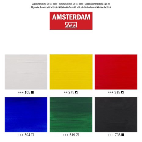 Amsterdam Acryl Standard set 6 x 20 ml