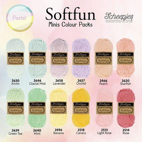Scheepjes Softfun minis colour pack: Pastel