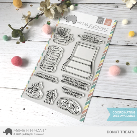 Mama Elephant - Clear Stamps: Donut Treats