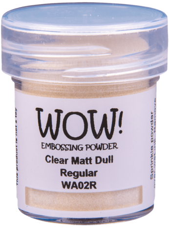 WOW! Embossing Powder: Clear Matt Dull