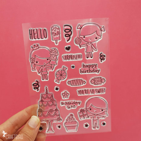 Doodlebug - Doodle stamps: Birthday Girl