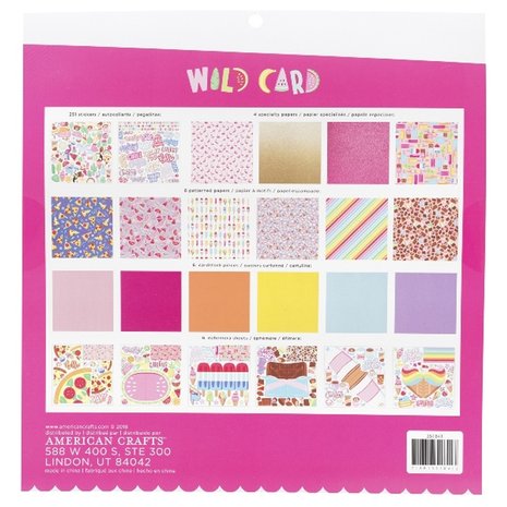 American Crafts - Damask Love - 12"x12" Project Pad: Wild Card