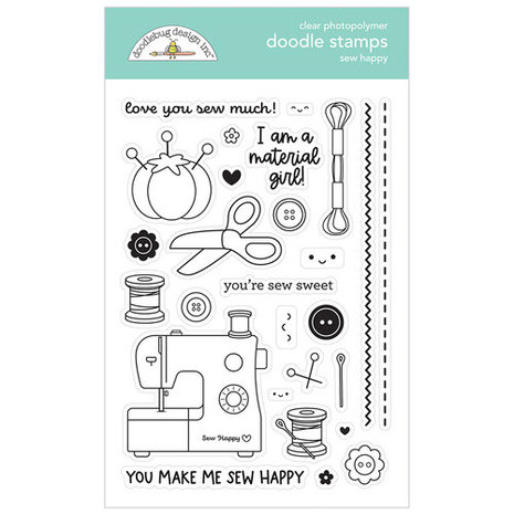 Doodlebug - Doodle Stamps: Sew Happy