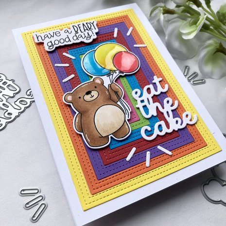 Time For Tea Designs - Clear Stamps: Birthday Bear 