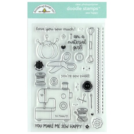 Doodlebug - Doodle Stamps: Sew Happy