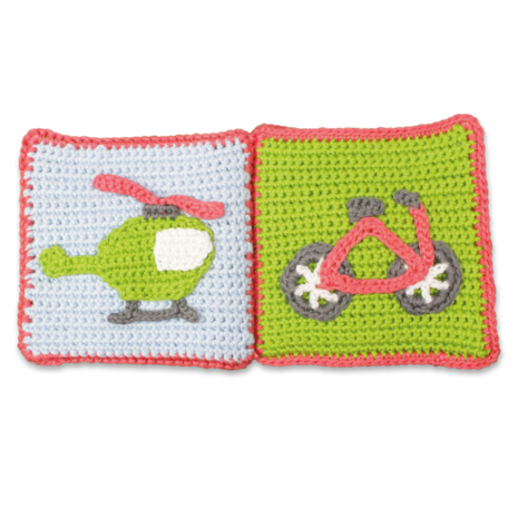 Hardicraft Crochet Kit: Soft Book "Vehicles"