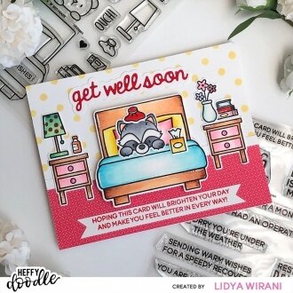 Heffy Doodle - Clear Stamps: Bed Heads