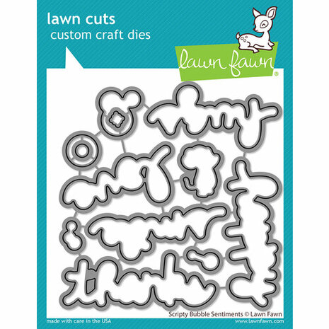 Lawn Fawn - Custom Craft Dies: Scripty Bubble Sentiments
