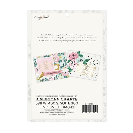 American Crafts - Maggie Holmes - 6"x8" paper pad: Garden Party