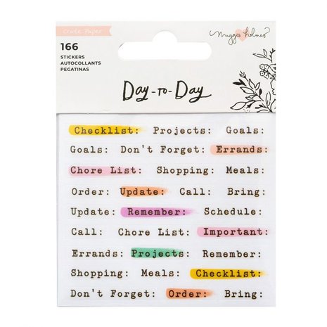 Crate Paper - Day to Day disc planner mini sticker book 2
