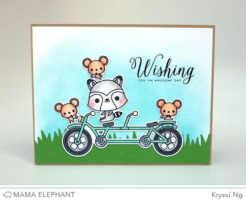 Mama Elephant - Clear Stamps - Luli Bunny For Mama Elephant - Tandem Ride