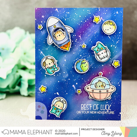 Mama Elephant - Creative Cuts: Little Agenda Spaceship