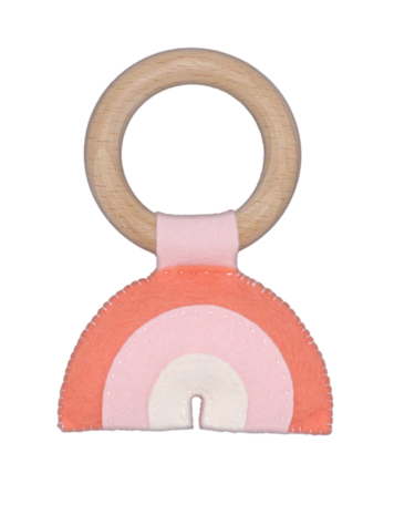 Hardicraft Wool Felt Kit: Rattle Rainbow pink