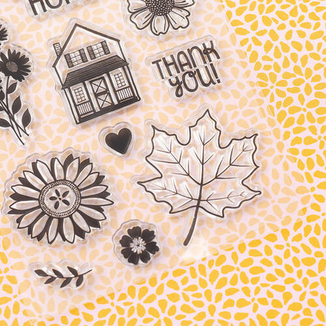 American Crafts - Paige Evans - Clear Acrylic Stamps: Bungalow Lane