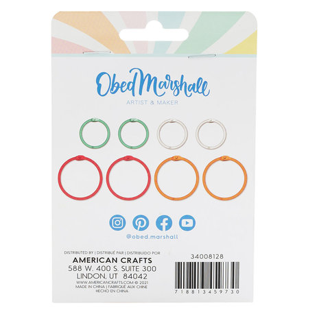 American Crafts - Obed Marshall - Colored O-Rings: Fantastico