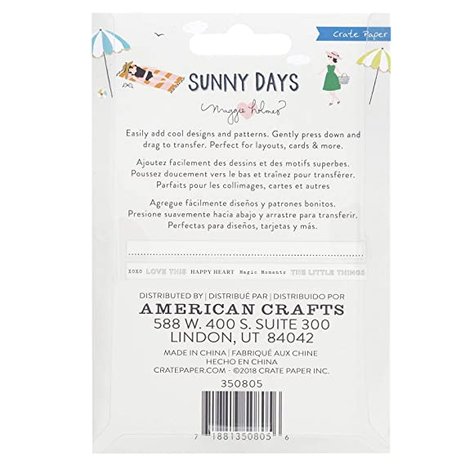 Crate Paper - Maggie Holmes - Rub On Journal Runners: Sunny Days
