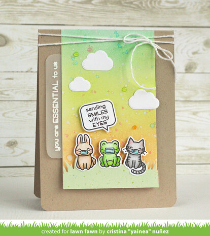 Lawn Fawn - Clear Stamps: Say What? Masked Critters