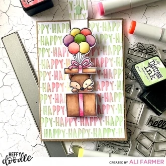 Heffy Doodle - Clear Stamps: Popping By
