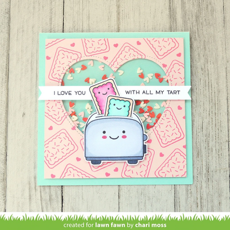 Lawn Fawn - Clear Stamps: Let's Toast