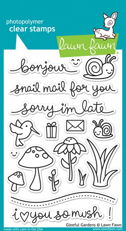 Lawn Fawn - Clear Stamps: Gleeful Gardens