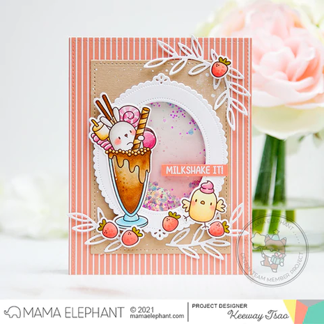 Mama Elephant - Creative Cuts: Oval Deco Frame