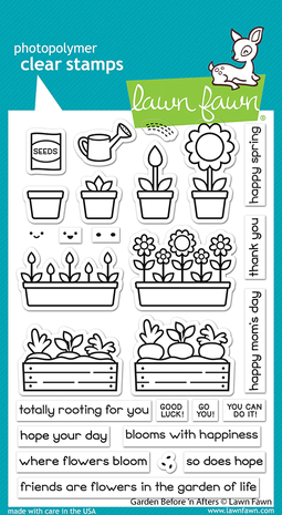 Lawn Fawn - Clear Stamps: Garden Before 'n Afters