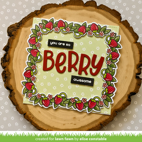Lawn Fawn - Clear Stamps: Berry Special