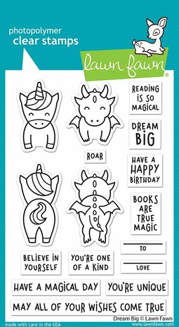 Lawn Fawn - Clear Stamps: Dream Big