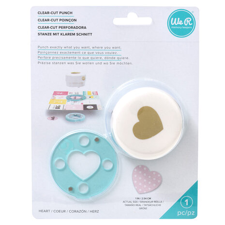 We R Memory Keepers - Clear Cut Punch: Heart 1"