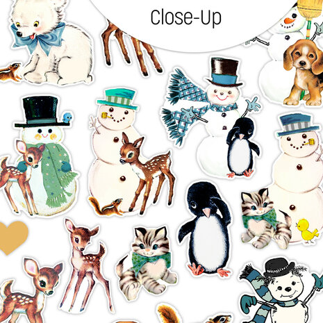 Pretty Little Studio - Stickers: Frosty & Friends clear