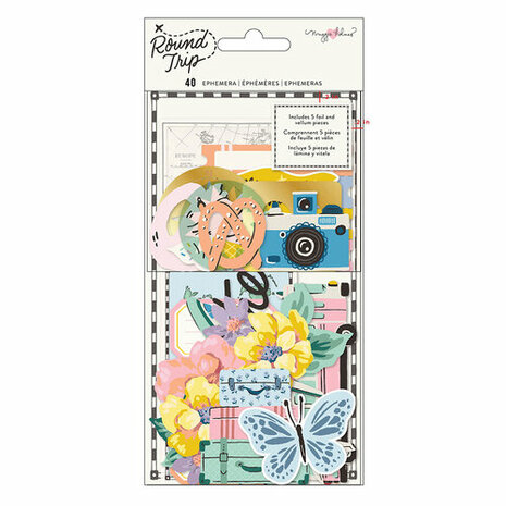Maggie Holmes - Round Trip Collection - Ephemera - Icon - Vellum and Gold Foil Accents
