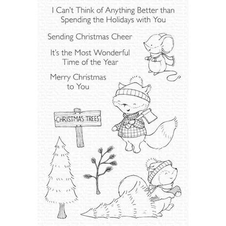 My Favorite Things - Clear Stamps: Christmas Tree Farm