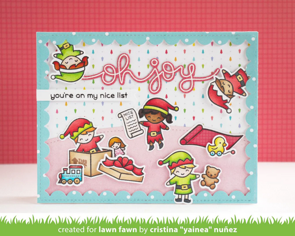 Lawn Fawn - Clear stamps: Holiday Helpers