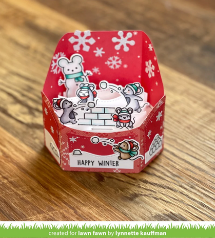 Lawn Fawn - Clear Stamps: Snowball Fight