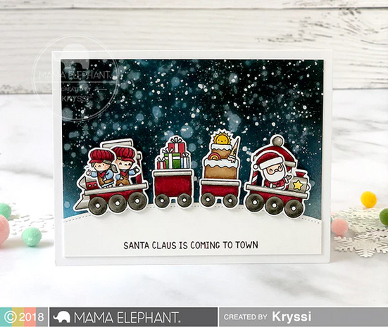 Mama Elephant - Clear Stamps: LITTLE AGENDA TRAINS