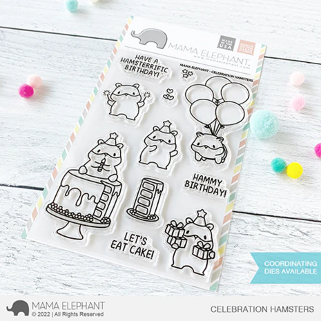 Mama Elephant - Clear Stamps: CELEBRATION HAMSTERS
