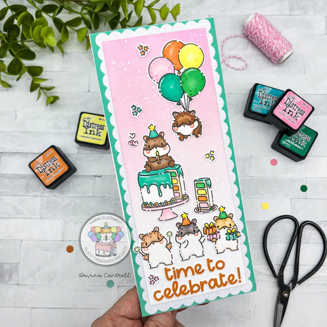 Mama Elephant - Clear Stamps: CELEBRATION HAMSTERS