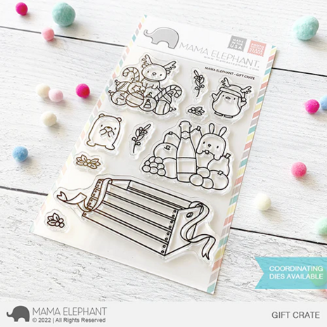 Mama Elephant - Clear Stamps: GIFT CRATE