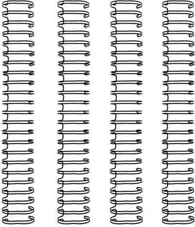 We R Memory Keepers - Cinch Binding Wires 1,58 cm: Black