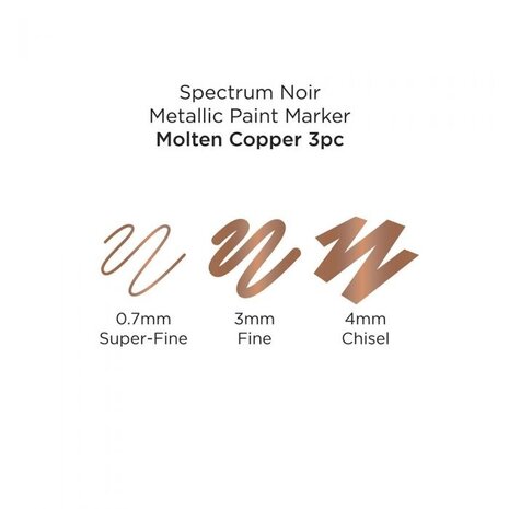 Spectrum Noir - Metallic Paint Markers Molten Copper