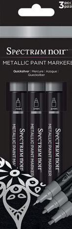 Spectrum Noir - Metallic Paint Markers Quicksilver