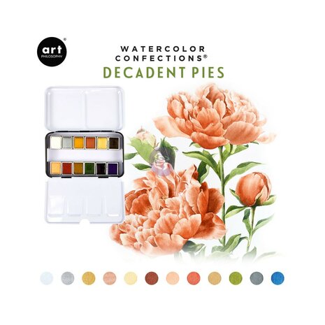 Art Philosophy - Watercolor Confections - Decadent Pies