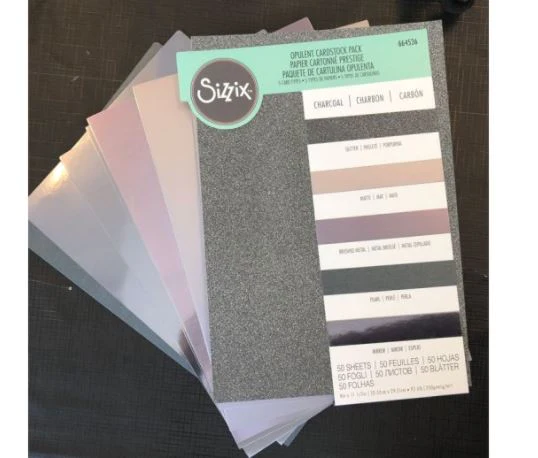 Sizzix - The Opulent Cardstock Pack Charcoal