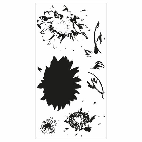 Sizzix - Layered Clear Stamps Sunflower Stem
