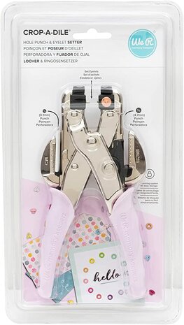 We R Memory Keepers - Hole Punch & Eyelet Setter Lilac Crop-A-Dile Tool
