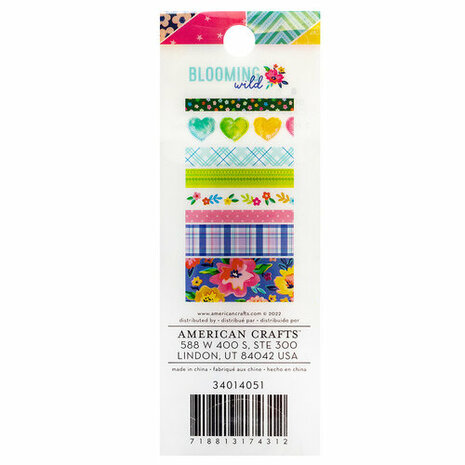 American Crafts - Paige Evans - Blooming Wild Washi Tape Spools