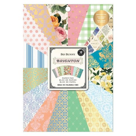 American Crafts - Bo Bunny - Brighton 6x8 Inch Paper Pad