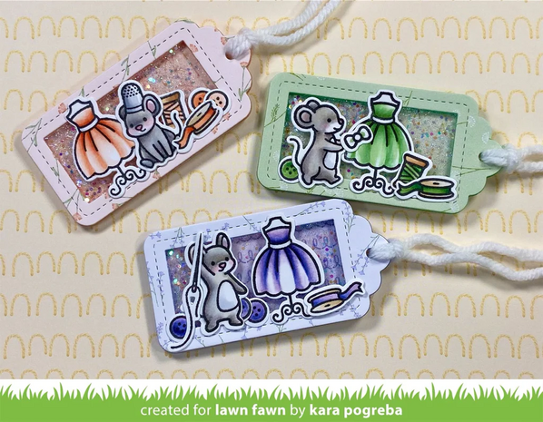 Lawn Fawn - Clear Stamps: Sew Very Mice