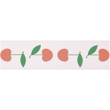Rico Design Taffeta ribbon cherries