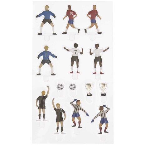 Paper Poetry by Rico Design FIGURICO gel stickers, Football